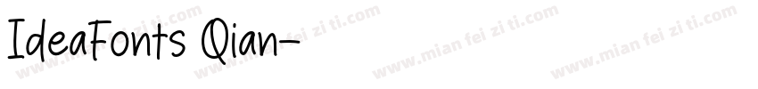 IdeaFonts Qian字体转换